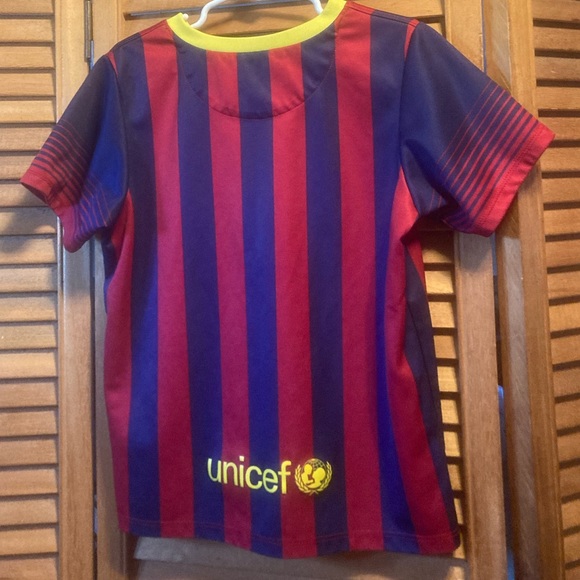 Nike FCB QATAR Blue/Red Soccer Jersey - Picture 2 of 12